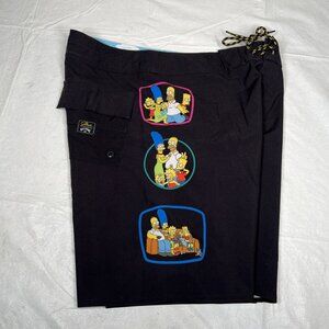 Billabong x Simpsons Board Shorts Mens 31 Swim Trunks Surf Beach Cartoon